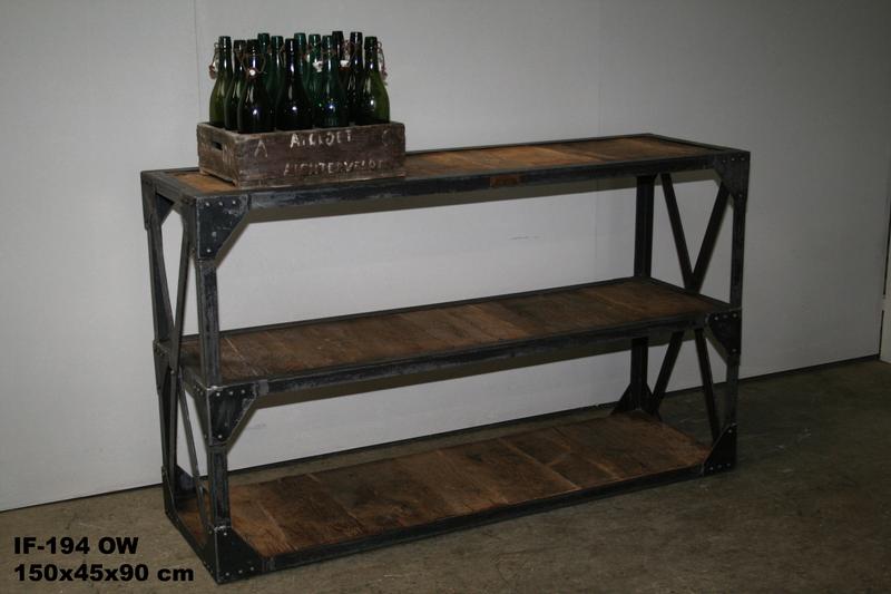Industrial side table