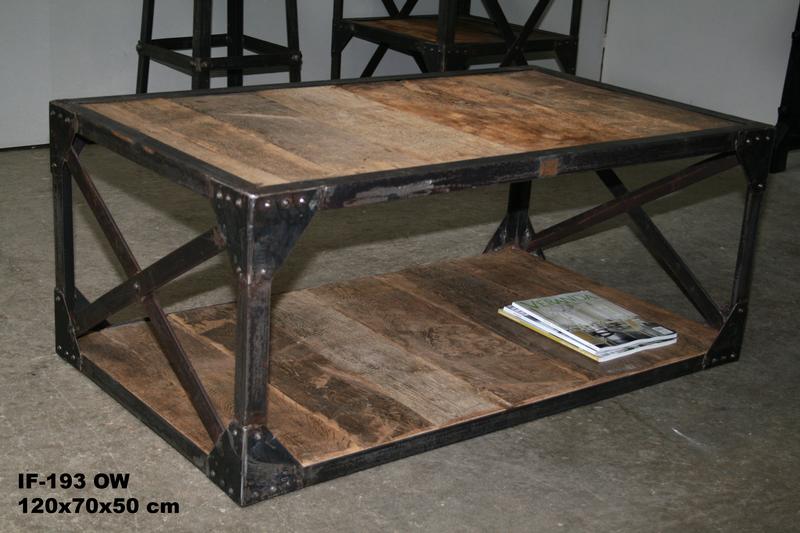 Industrial coffee table